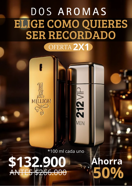 Combo One Millone + 212 VIP MEN